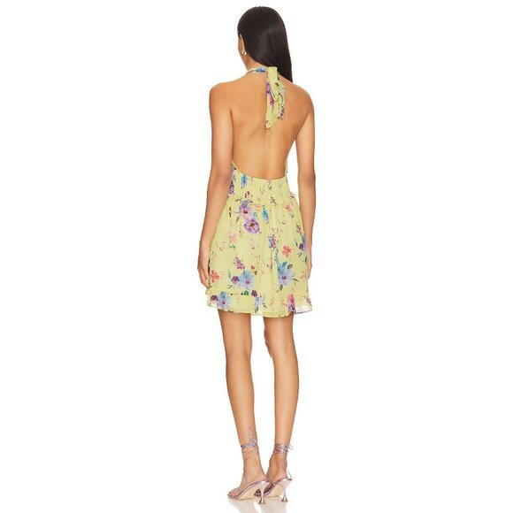 Rays for Days Louise Chiffon Mini Dress Love Bird Floral Womens Size Small - Picture 3 of 9